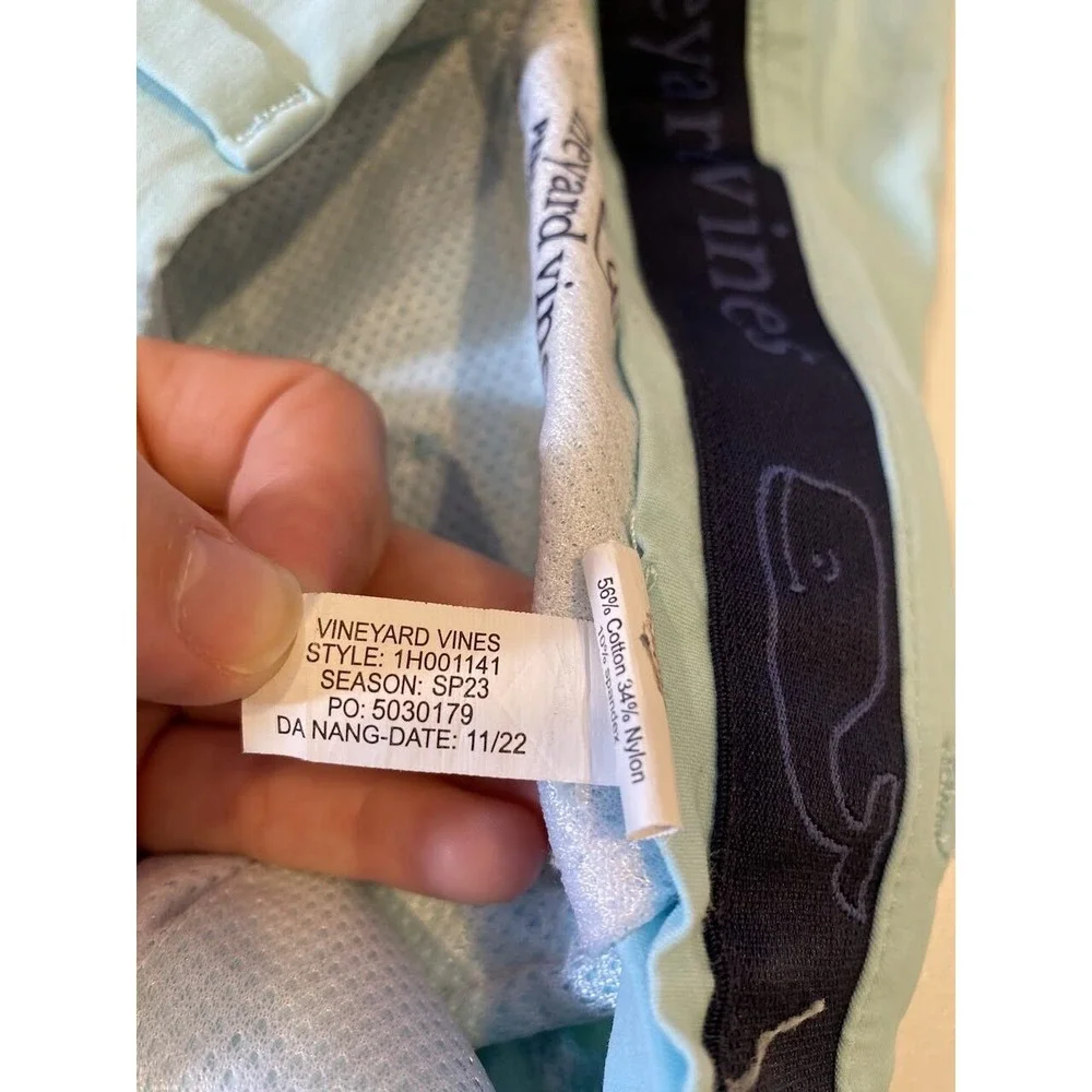 Vineyard Vines Men's 8-Inch Performance Breaker Shorts Sz 28 Blue Casual Preppy